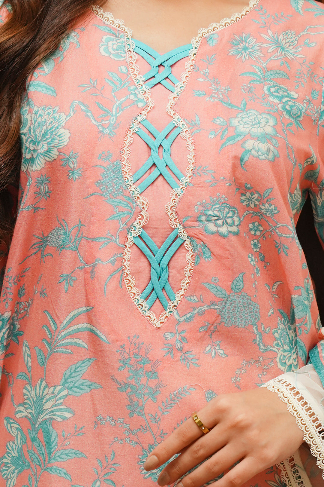 Zellbury | Unstitched 2 Piece Cambric | Embroidered Shirt Dupatta - 0106 -  Zellbury Women Essential Unstitched - Original Designer Dress - House of Maryam