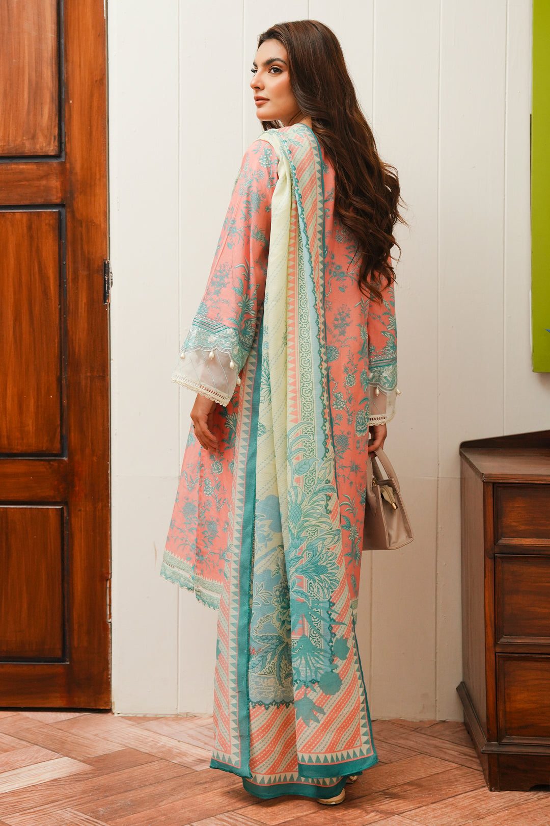 Zellbury | Unstitched 2 Piece Cambric | Embroidered Shirt Dupatta - 0106 -  Zellbury Women Essential Unstitched - Original Designer Dress - House of Maryam