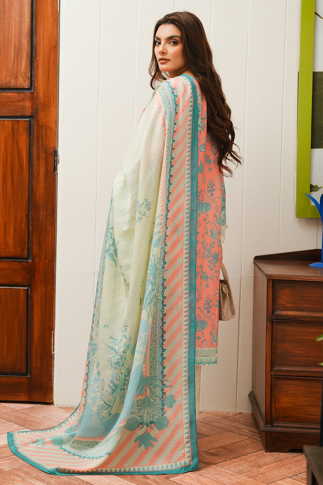 Zellbury | Unstitched 2 Piece Cambric | Embroidered Shirt Dupatta - 0106 -  Zellbury Women Essential Unstitched - Original Designer Dress - House of Maryam