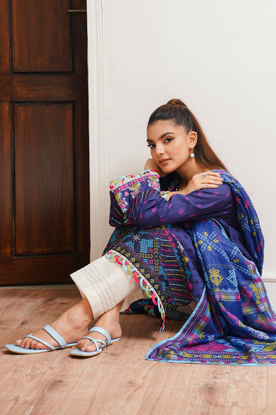 Zellbury | Unstitched 2 Piece Cambric | Embroidered Shirt Dupatta - 0108 -  Zellbury Women Essential Unstitched - Original Designer Dress - House of Maryam