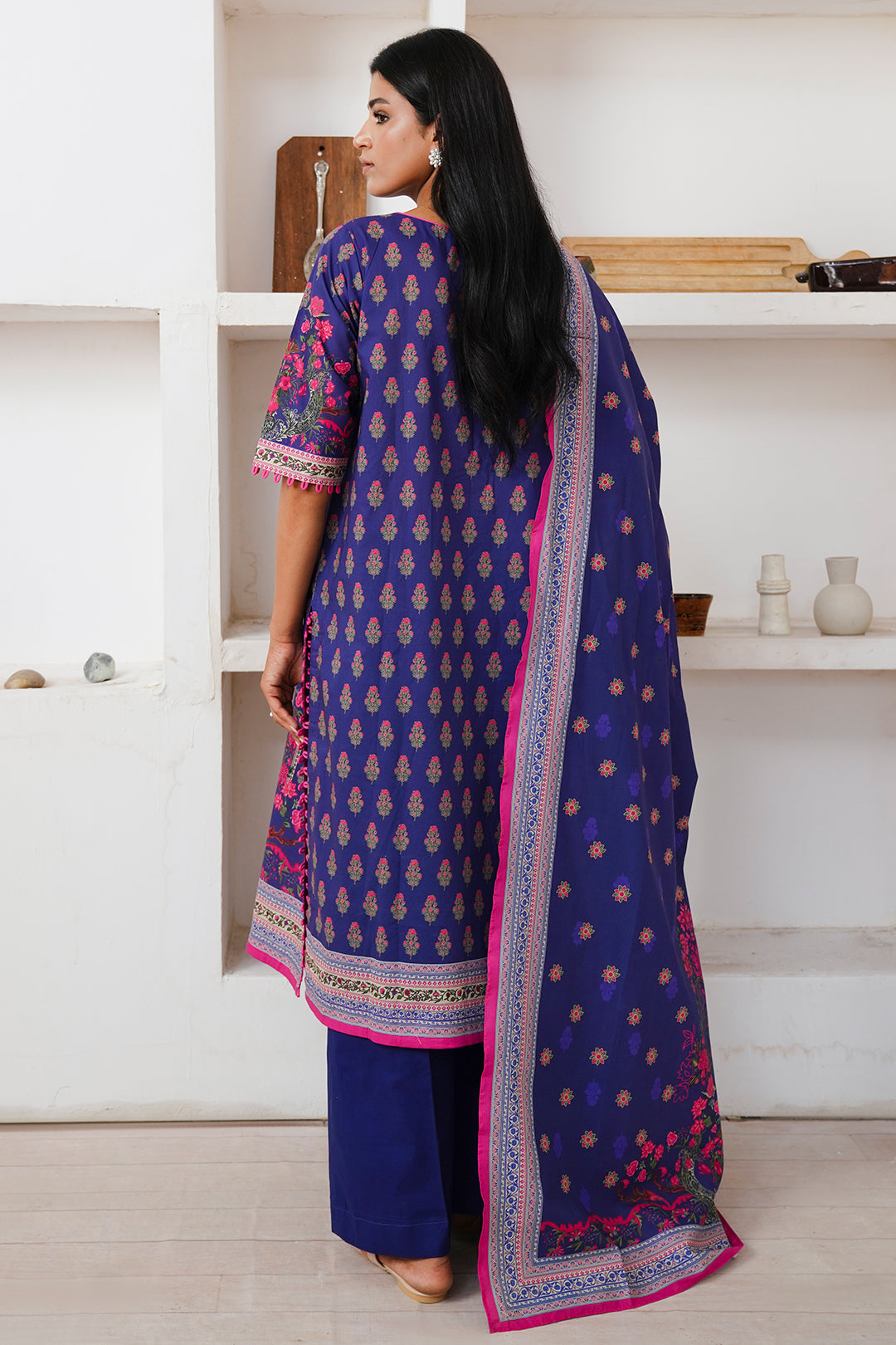 Zellbury | Unstitched 2 Piece Cambric | Embroidered Shirt Dupatta - 0110 -  Zellbury Women Essential Unstitched - Original Designer Dress - House of Maryam