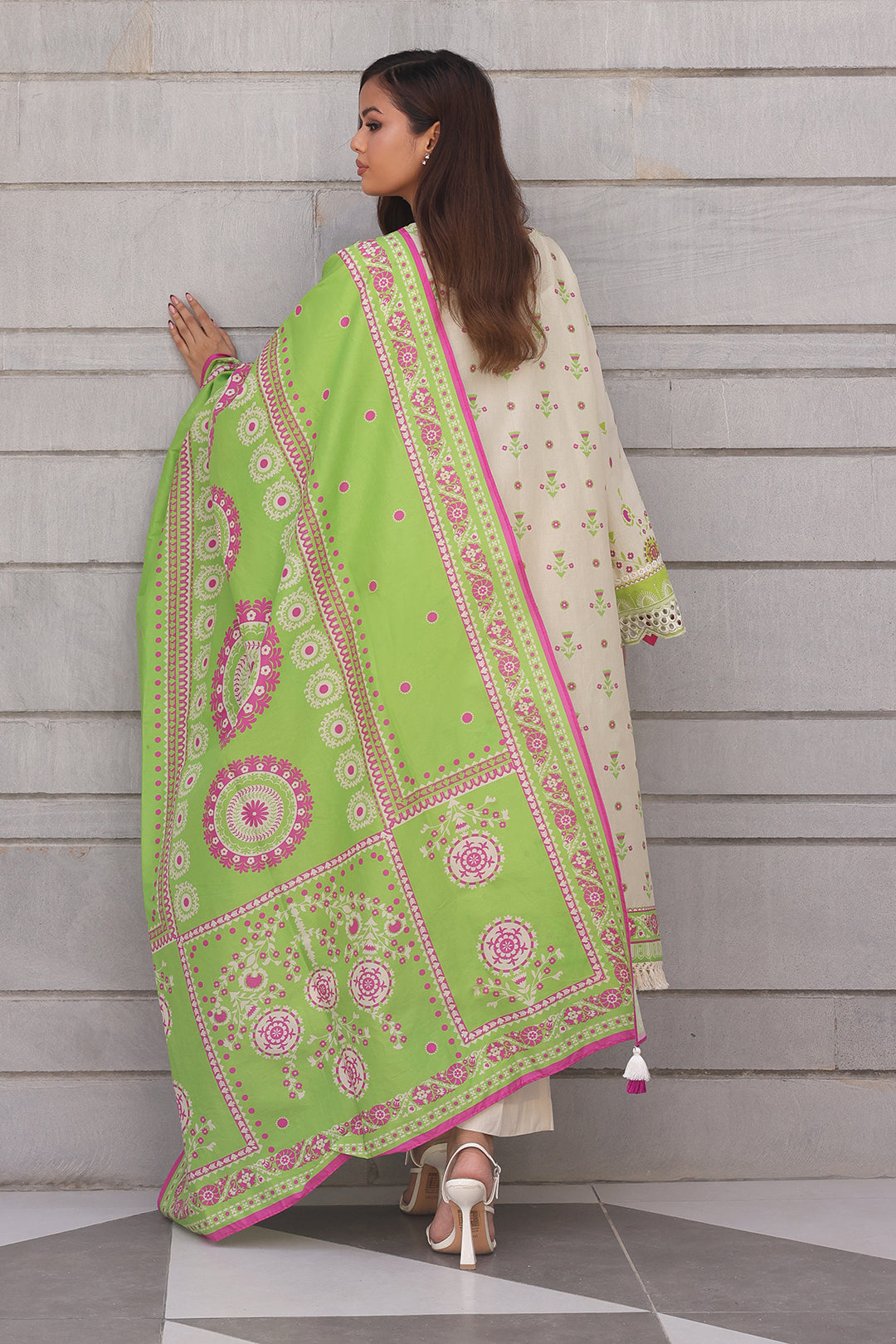 Zellbury | Unstitched 2 Piece Cambric | Embroidered Shirt Dupatta - 0111 -  Zellbury Women Essential Unstitched - Original Designer Dress - House of Maryam