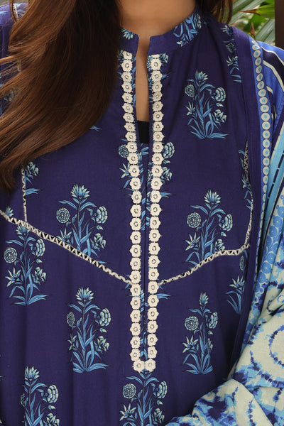 Zellbury | Unstitched 3 Piece Cambric | Embroidered Shirt Shalwar Dupatta - 0072 -  Zellbury Women Essential Unstitched - Original Designer Dress - House of Maryam