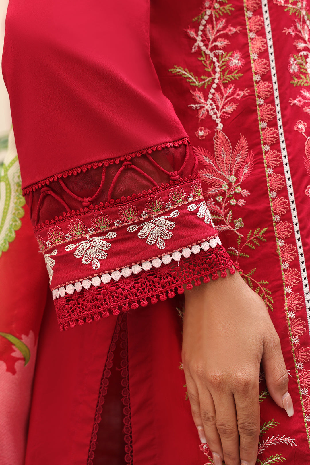 Zellbury | Unstitched 3 Piece Cambric | Embroidered Shirt Shalwar Dupatta - 0074 -  Zellbury Women Essential Unstitched - Original Designer Dress - House of Maryam