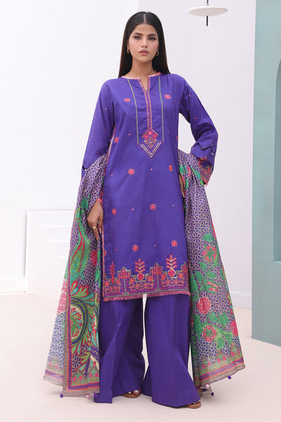 Zellbury | Unstitched 3 Piece Cambric | Embroidered Shirt Shalwar Dupatta - 0082 -  Zellbury Women Signature Unstitched - Original Designer Dress - House of Maryam