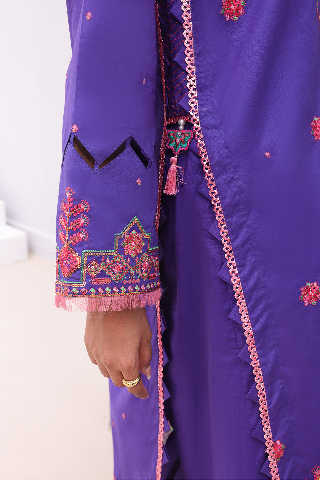 Zellbury | Unstitched 3 Piece Cambric | Embroidered Shirt Shalwar Dupatta - 0082 -  Zellbury Women Signature Unstitched - Original Designer Dress - House of Maryam