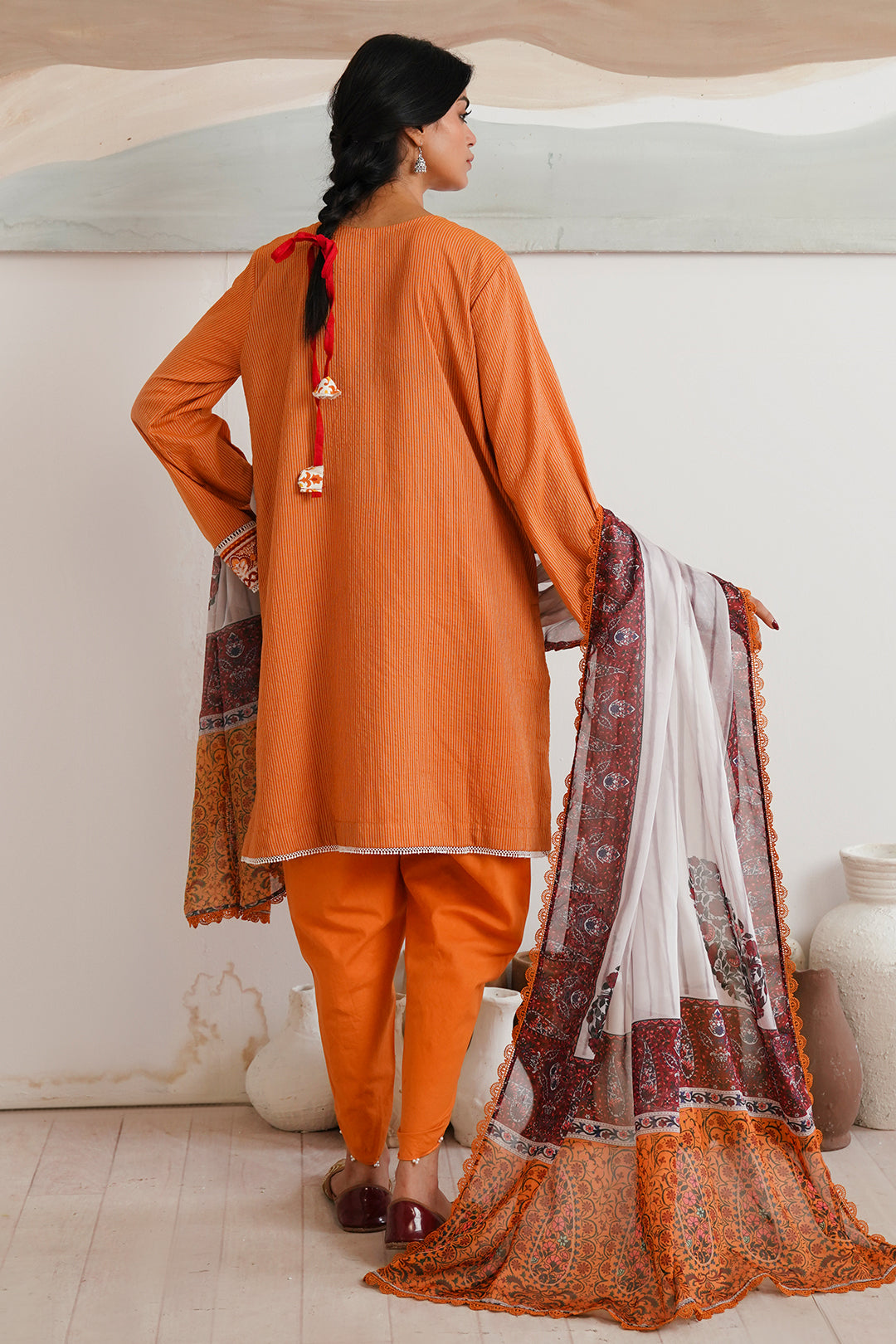 Zellbury | Unstitched 3 Piece Zari | Embroidered Shirt Shalwar Dupatta - 0085 -  Zellbury Women Signature Unstitched - Original Designer Dress - House of Maryam