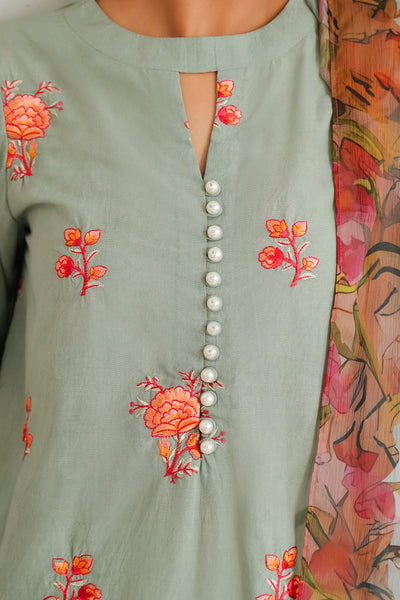 Zellbury | Unstitched 3 Piece Cambric | Embroidered Shirt Shalwar Dupatta - 0149 -  Zellbury Women Signature Unstitched - Original Designer Dress - House of Maryam