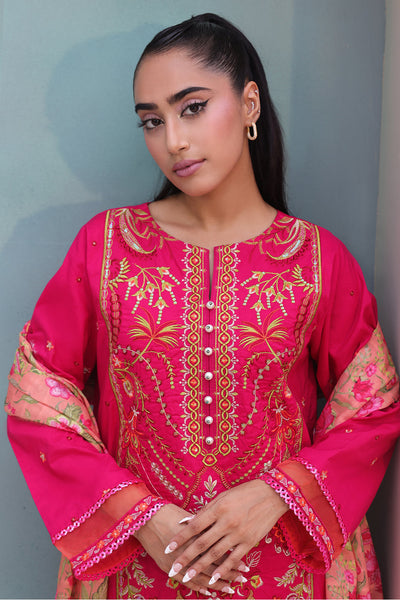 Zellbury | Unstitched 3 Piece Cambric | Embroidered Shirt Shalwar Dupatta - 0151 -  Zellbury Women Signature Unstitched - Original Designer Dress - House of Maryam