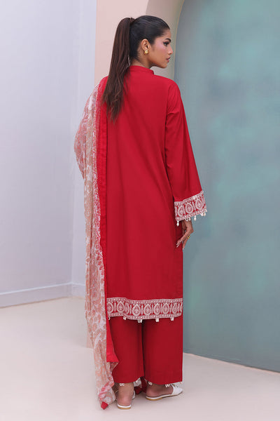 Zellbury | Unstitched 3 Piece Cambric | Embroidered Shirt Shalwar Dupatta - 0602 -  Zellbury Women Essential Unstitched - Original Designer Dress - House of Maryam