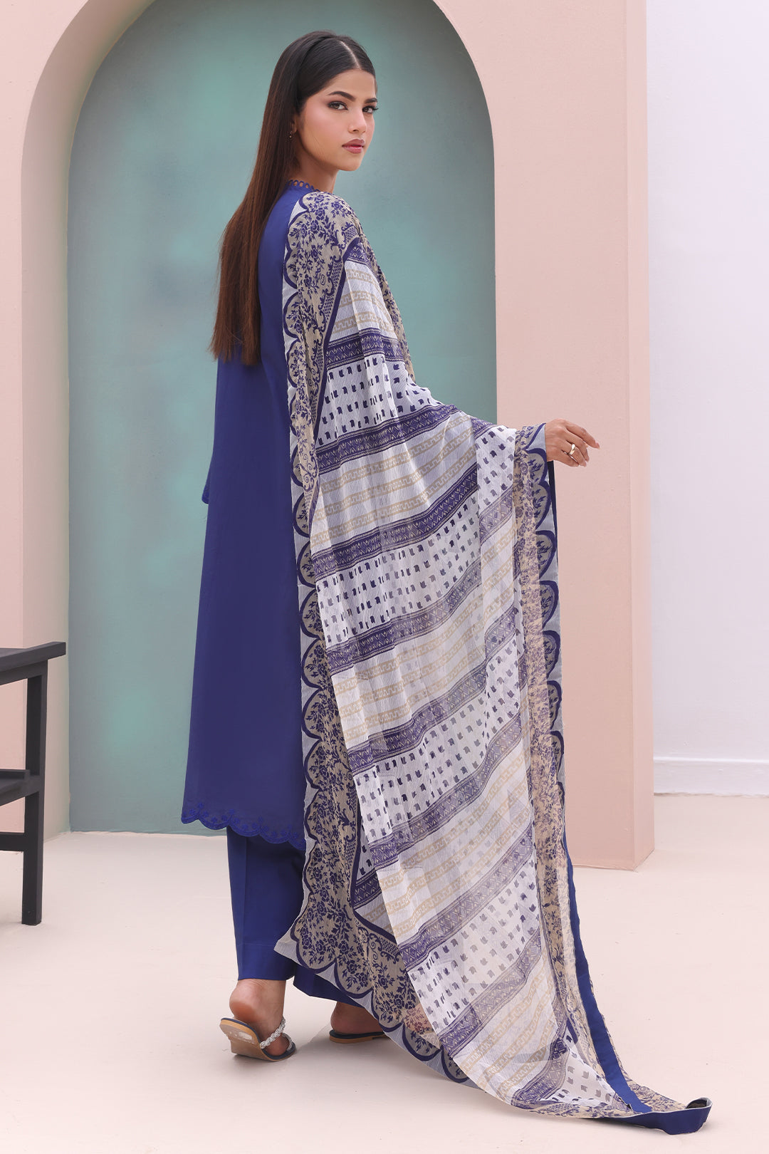 Zellbury | Unstitched 3 Piece Cambric | Embroidered Shirt Dupatta - 0604 -  Zellbury Women Essential Unstitched - Original Designer Dress - House of Maryam