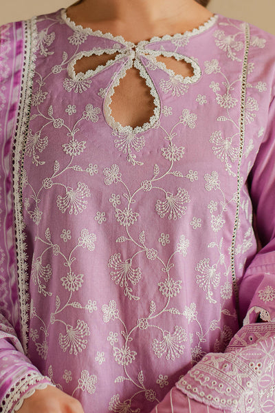 Zellbury | Unstitched 3 Piece Chikankari | Embroidered Shirt Shalwar Dupatta - 0703 -  Zellbury Women Signature Unstitched - Original Designer Dress - House of Maryam