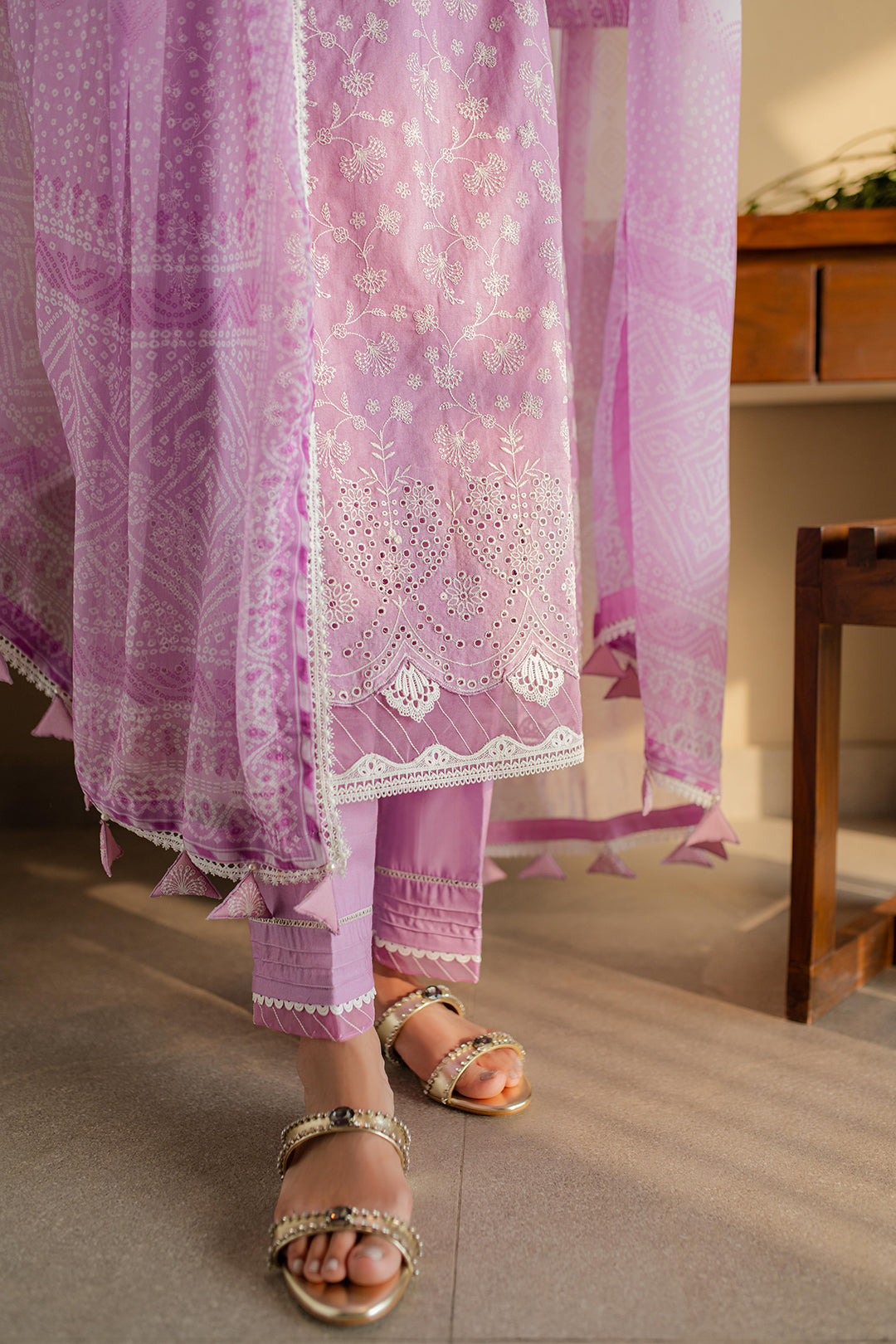 Zellbury | Unstitched 3 Piece Chikankari | Embroidered Shirt Shalwar Dupatta - 0703 -  Zellbury Women Signature Unstitched - Original Designer Dress - House of Maryam