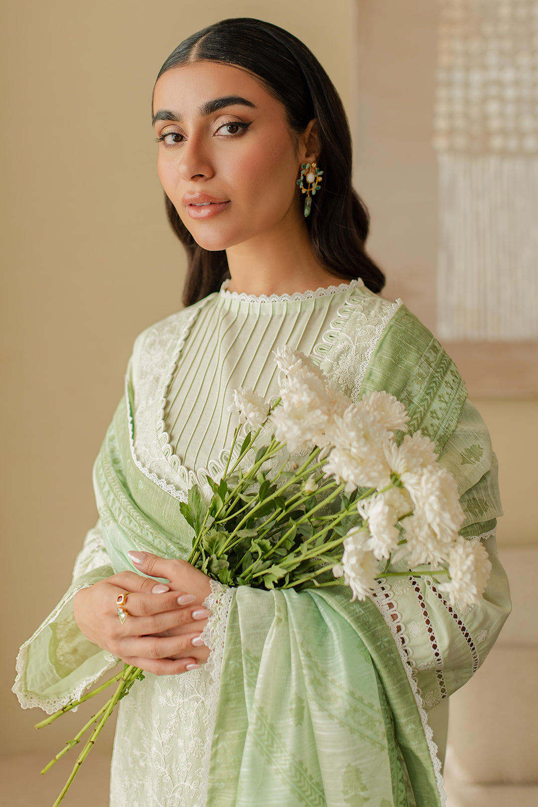 Zellbury | Unstitched 3 Piece Chikankari | Embroidered Shirt Shalwar Dupatta - 0706 -  Zellbury Women Signature Unstitched - Original Designer Dress - House of Maryam