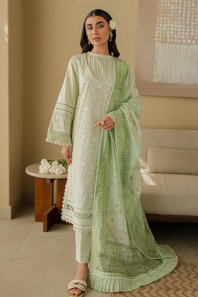 Zellbury | Unstitched 3 Piece Chikankari | Embroidered Shirt Shalwar Dupatta - 0706 -  Zellbury Women Signature Unstitched - Original Designer Dress - House of Maryam