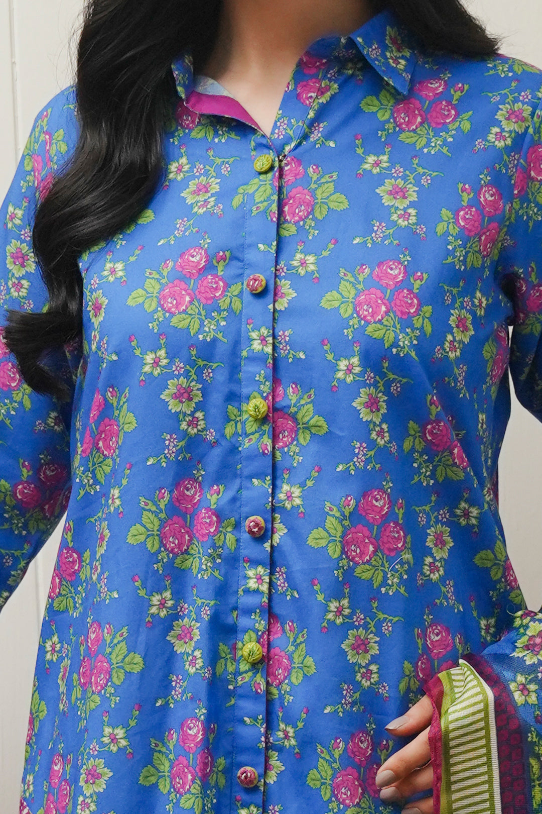 Zellbury | Unstitched 2 Piece Cambric | Shirt Dupatta - 0004 -  Zellbury Women Essential Unstitched - Original Designer Dress - House of Maryam