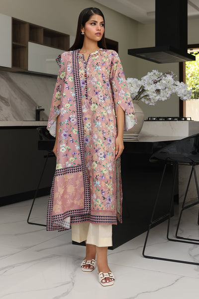 Zellbury | Unstitched 2 Piece Cambric | Shirt Dupatta - 0007 -  Zellbury Women Essential Unstitched - Original Designer Dress - House of Maryam