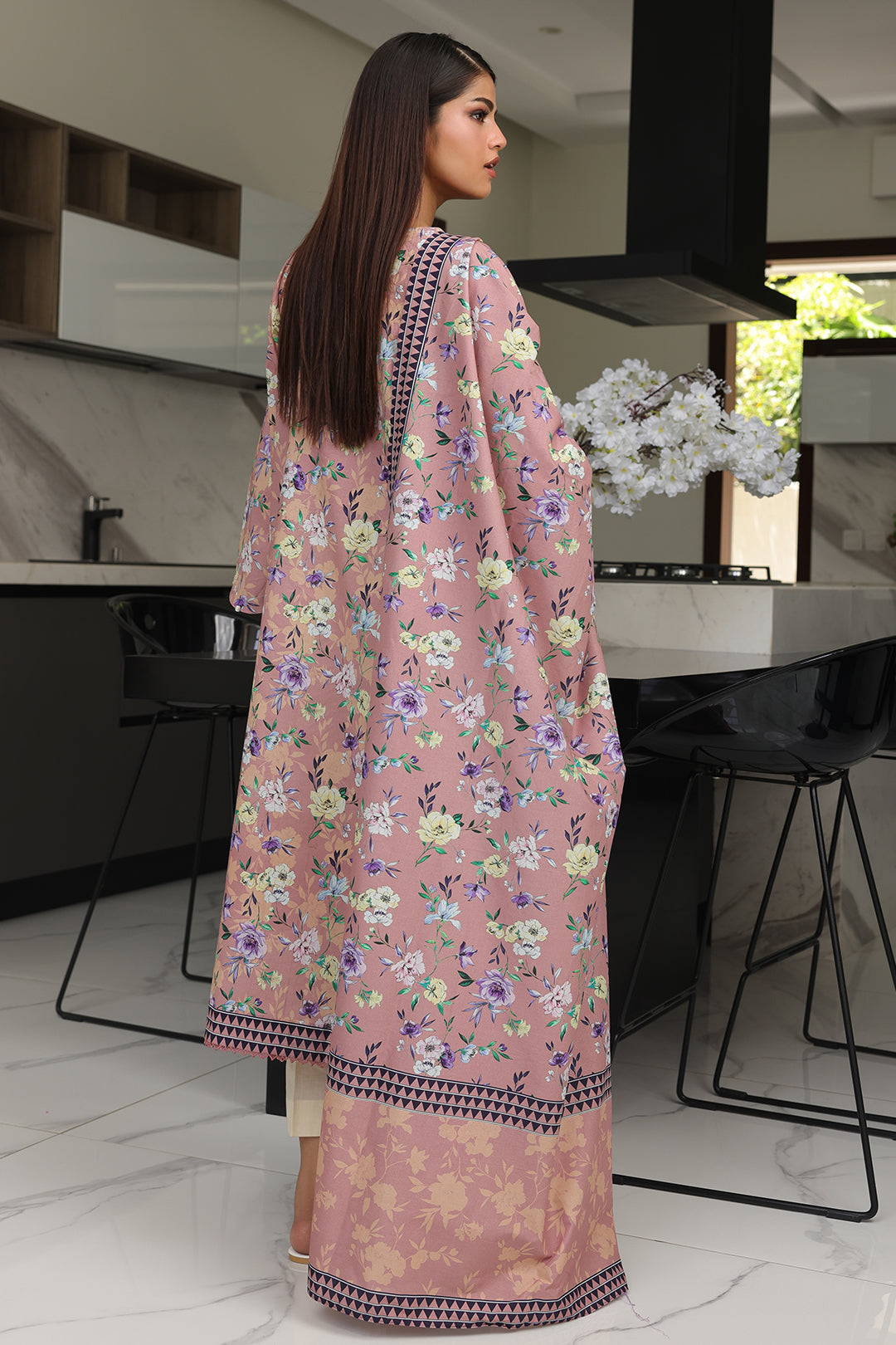 Zellbury | Unstitched 2 Piece Cambric | Shirt Dupatta - 0007 -  Zellbury Women Essential Unstitched - Original Designer Dress - House of Maryam