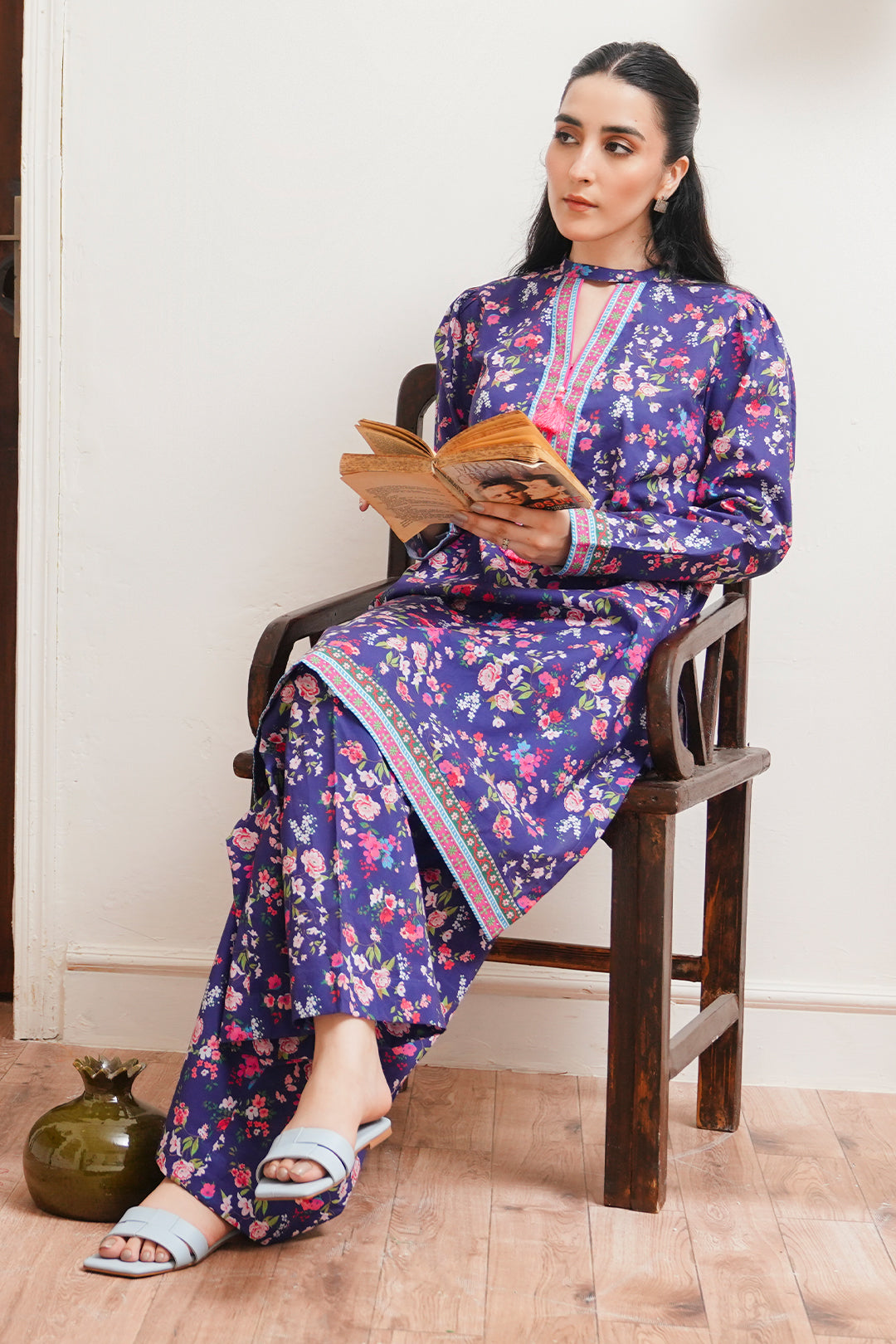 Zellbury | Unstitched 2 Piece Cambric | Shirt Shalwar - 0012 -  Zellbury Women Essential Unstitched - Original Designer Dress - House of Maryam