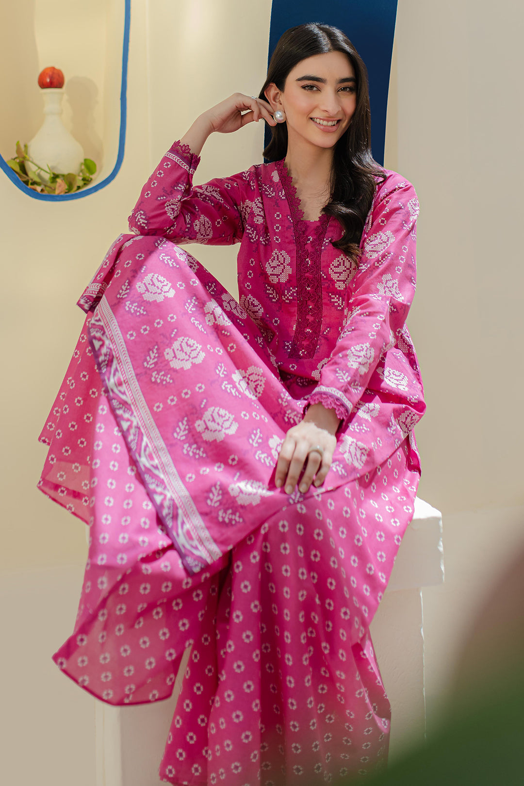 Zellbury | Unstitched 2 Piece Cambric | Shirt Shalwar - 0017 -  Zellbury Women Essential Unstitched - Original Designer Dress - House of Maryam
