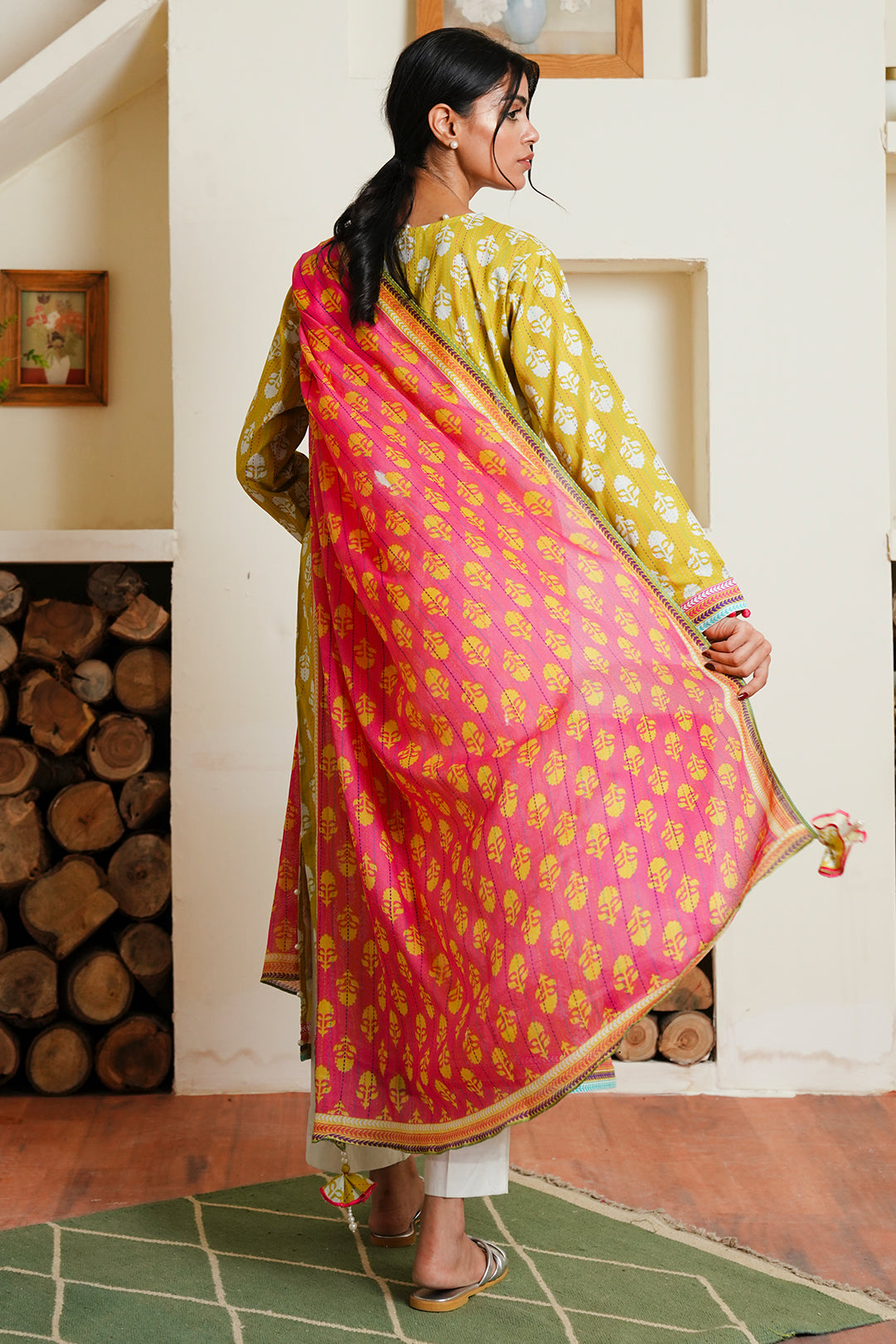 Zellbury | Unstitched 2 Piece Cambric | Shirt Dupatta - 0089 -  Zellbury Women Essential Unstitched - Original Designer Dress - House of Maryam