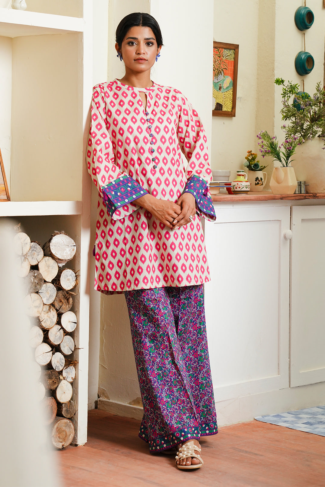 Zellbury | Unstitched 2 Piece Cambric | Shirt Shalwar - 0098