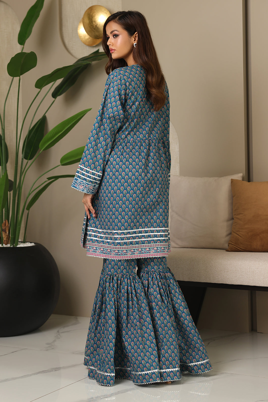Zellbury | Unstitched 2 Piece Cambric | Shirt Shalwar - 0100 -  Zellbury Women Essential Unstitched - Original Designer Dress - House of Maryam