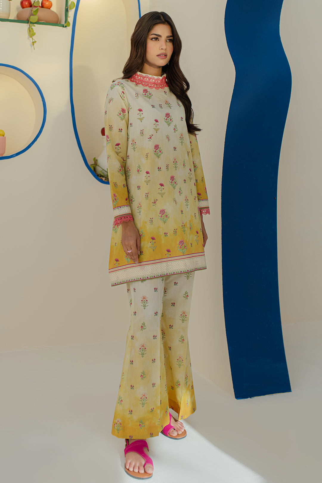 Zellbury | Unstitched 2 Piece Cambric | Shirt Shalwar - 0101 -  Zellbury Women Essential Unstitched - Original Designer Dress - House of Maryam