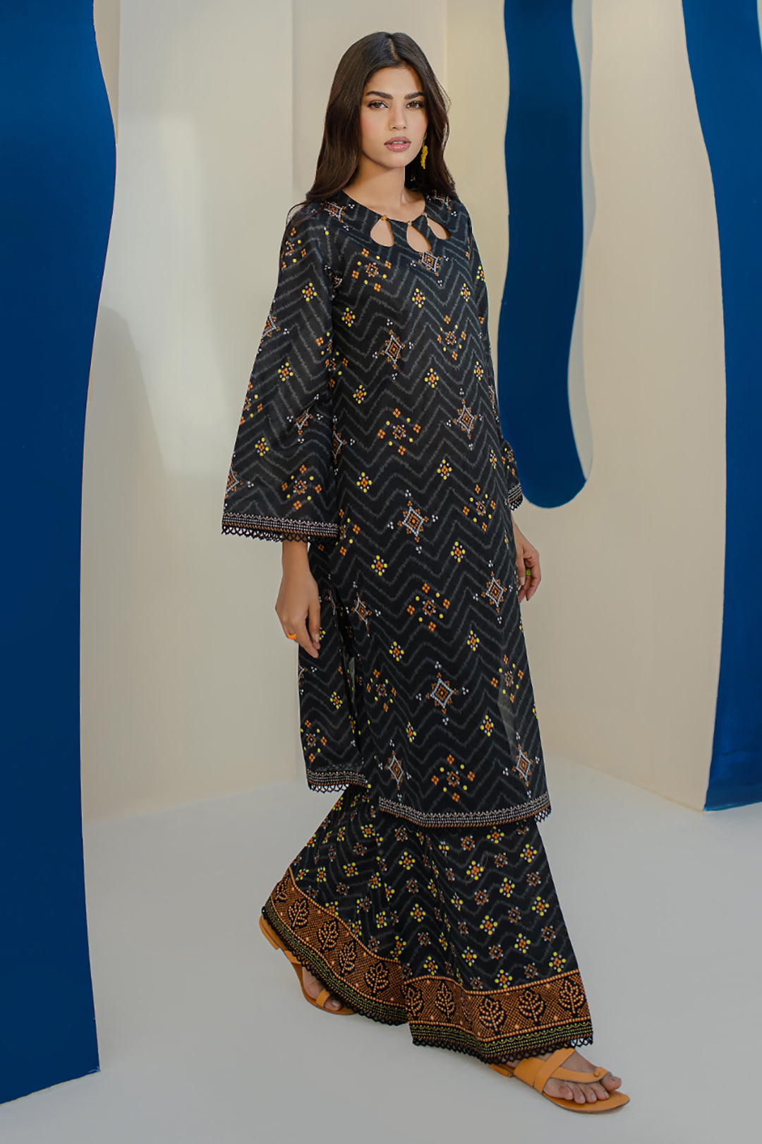 Zellbury | Unstitched 2 Piece Cambric | Shirt Shalwar - 0102 -  Zellbury Women Essential Unstitched - Original Designer Dress - House of Maryam
