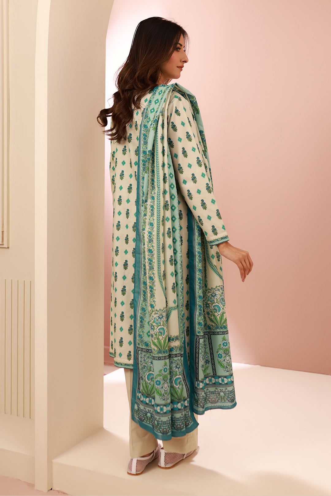 Zellbury | Unstitched 2 Piece Cambric | Shirt Dupatta - 0606 -  Zellbury Women Essential Unstitched - Original Designer Dress - House of Maryam