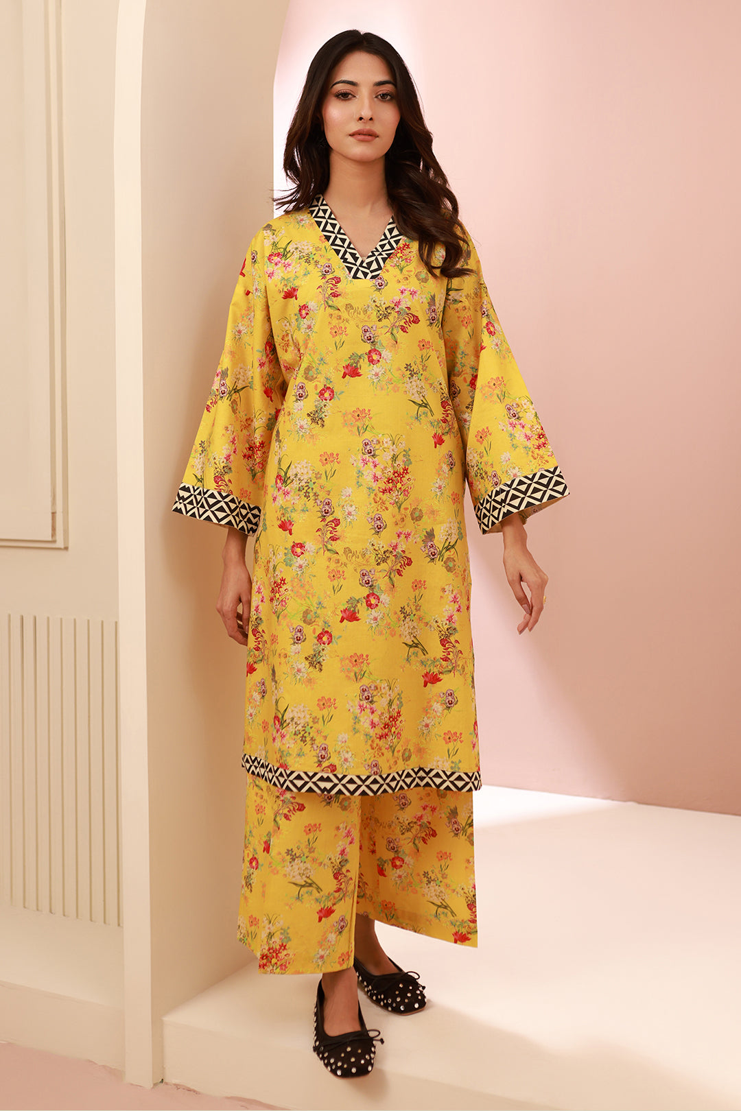 Zellbury | Unstitched 2 Piece Cambric | Shirt Shalwar - 0609 -  Zellbury Women Essential Unstitched - Original Designer Dress - House of Maryam