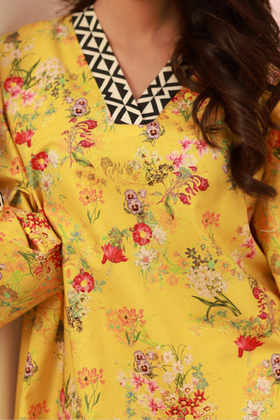 Zellbury | Unstitched 2 Piece Cambric | Shirt Shalwar - 0609 -  Zellbury Women Essential Unstitched - Original Designer Dress - House of Maryam