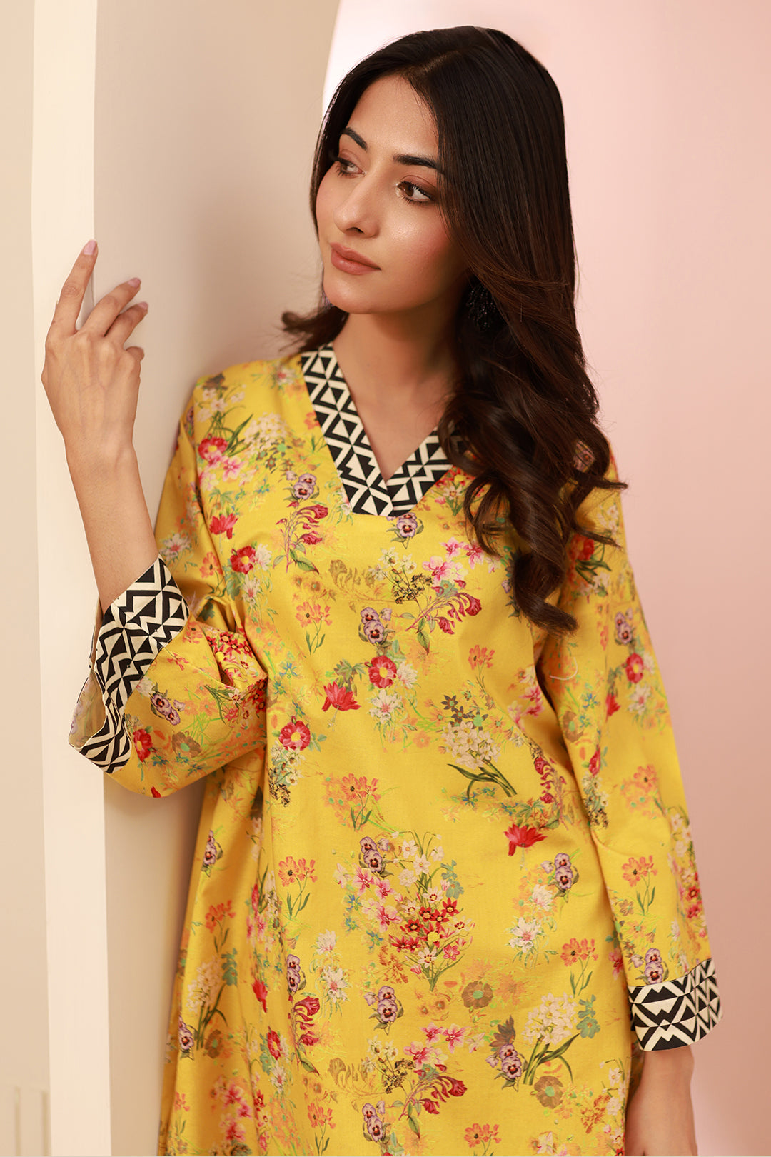 Zellbury | Unstitched 2 Piece Cambric | Shirt Shalwar - 0609 -  Zellbury Women Essential Unstitched - Original Designer Dress - House of Maryam