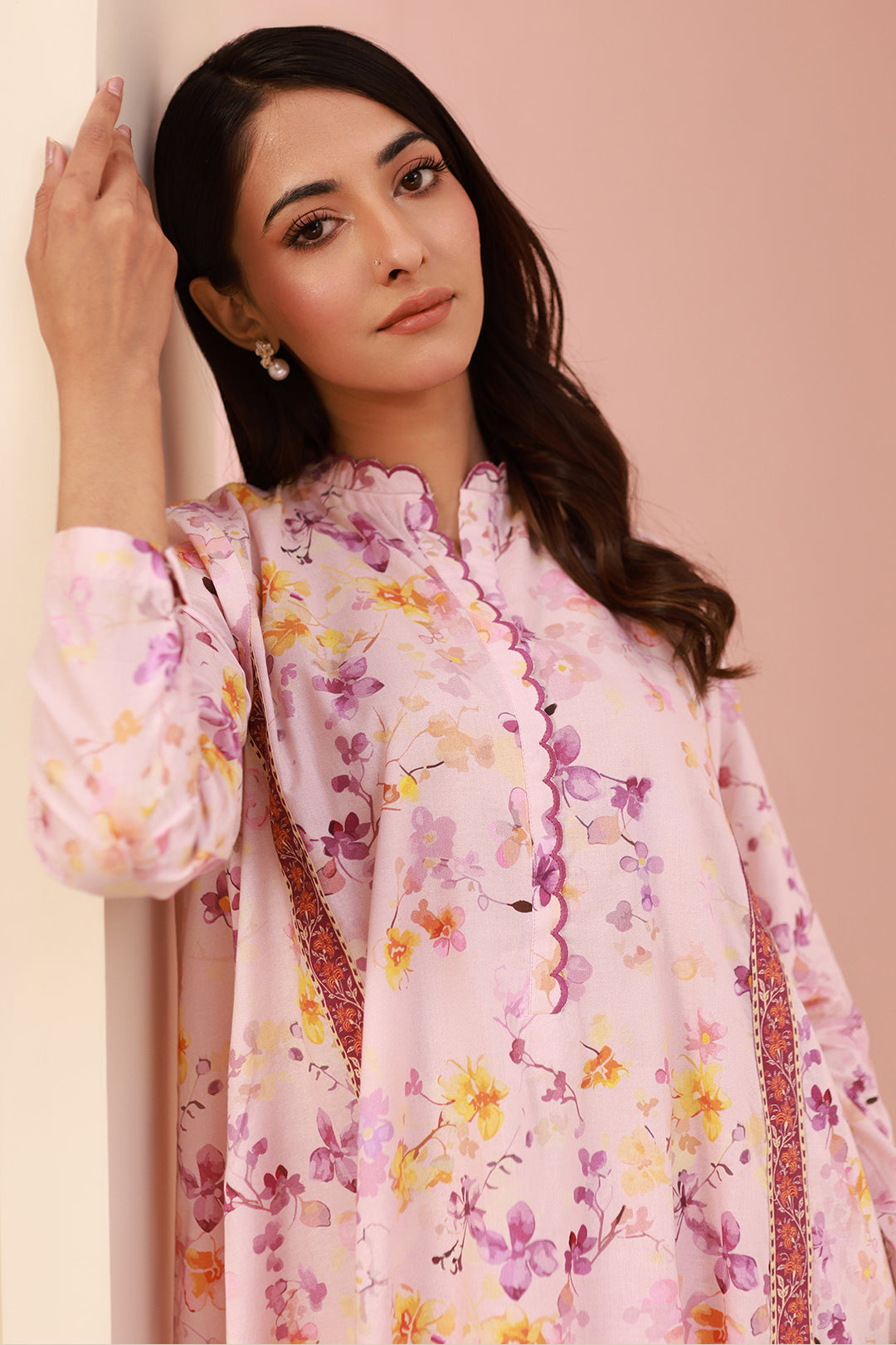 Zellbury | Unstitched 2 Piece Cambric | Shirt Shalwar - 0610 -  Zellbury Women Essential Unstitched - Original Designer Dress - House of Maryam
