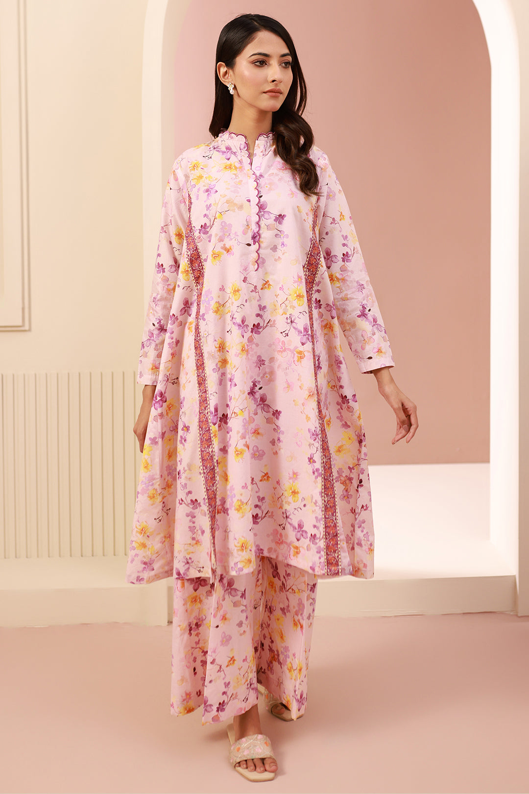 Zellbury | Unstitched 2 Piece Cambric | Shirt Shalwar - 0610 -  Zellbury Women Essential Unstitched - Original Designer Dress - House of Maryam