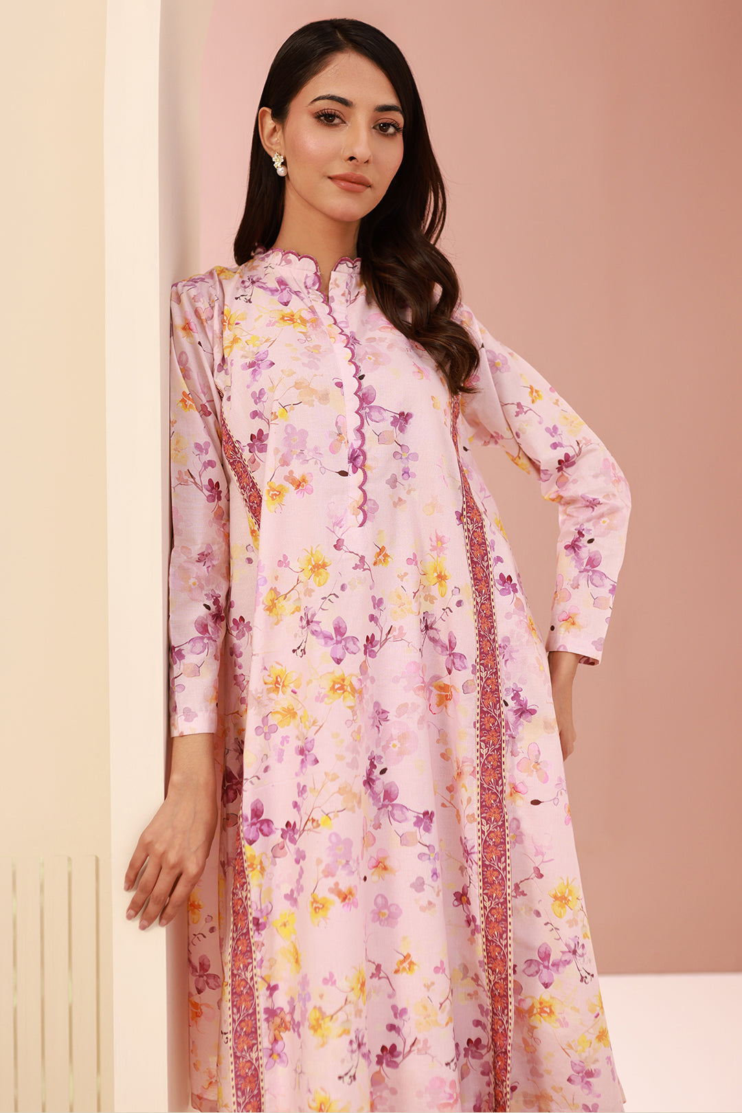 Zellbury | Unstitched 2 Piece Cambric | Shirt Shalwar - 0610 -  Zellbury Women Essential Unstitched - Original Designer Dress - House of Maryam