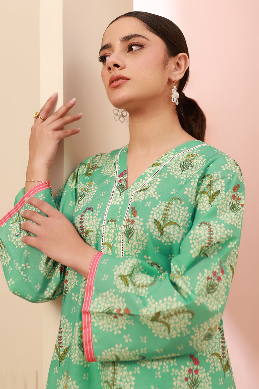 Zellbury | Unstitched 2 Piece Cambric | Shirt Shalwar - 0612 -  Zellbury Women Essential Unstitched - Original Designer Dress - House of Maryam