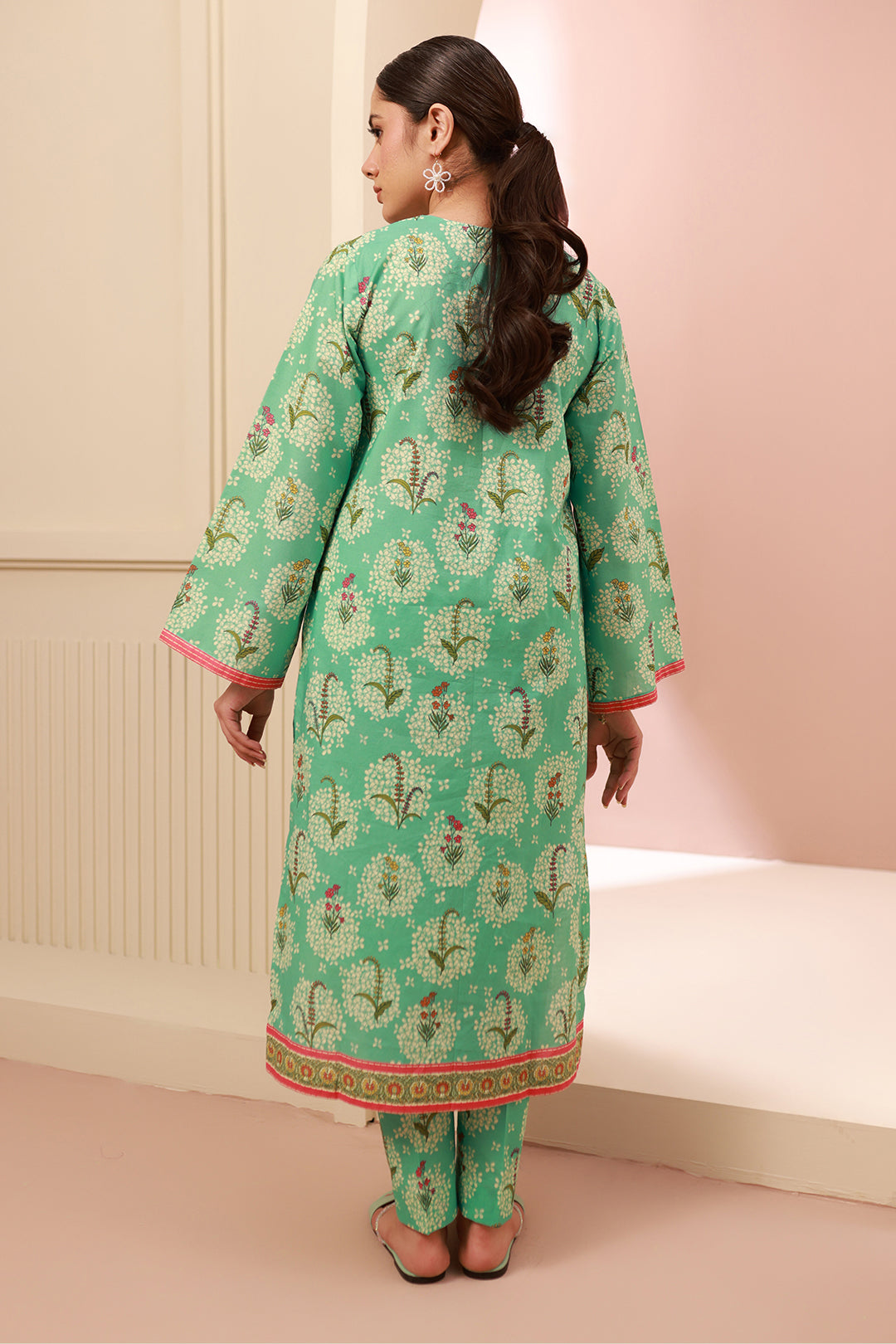 Zellbury | Unstitched 2 Piece Cambric | Shirt Shalwar - 0612 -  Zellbury Women Essential Unstitched - Original Designer Dress - House of Maryam
