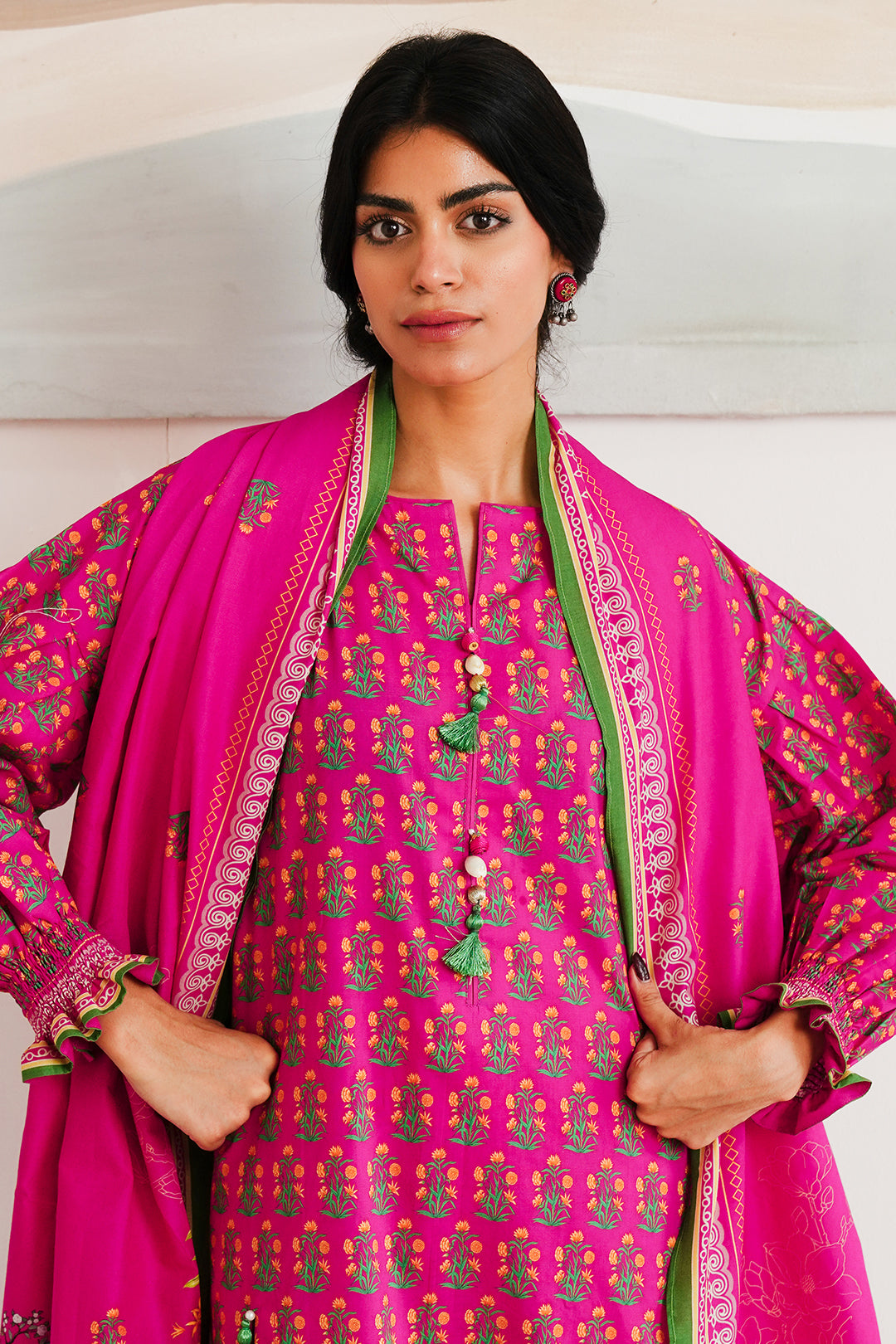 Zellbury | Unstitched 3 Piece Cambric | Shirt Shalwar Dupatta - 0037 -  Zellbury Women Essential Unstitched - Original Designer Dress - House of Maryam