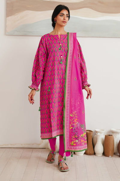 Zellbury | Unstitched 3 Piece Cambric | Shirt Shalwar Dupatta - 0037 -  Zellbury Women Essential Unstitched - Original Designer Dress - House of Maryam