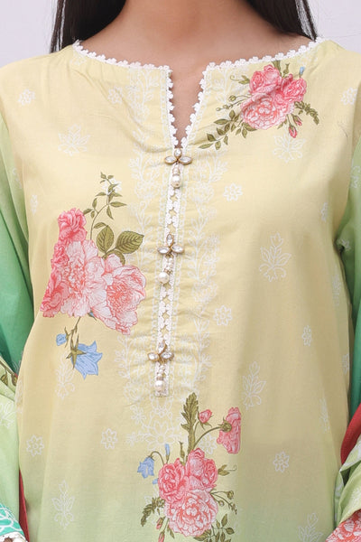 Zellbury | Unstitched 3 Piece Cambric | Shirt Shalwar Dupatta - 0043 -  Zellbury Women Essential Unstitched - Original Designer Dress - House of Maryam