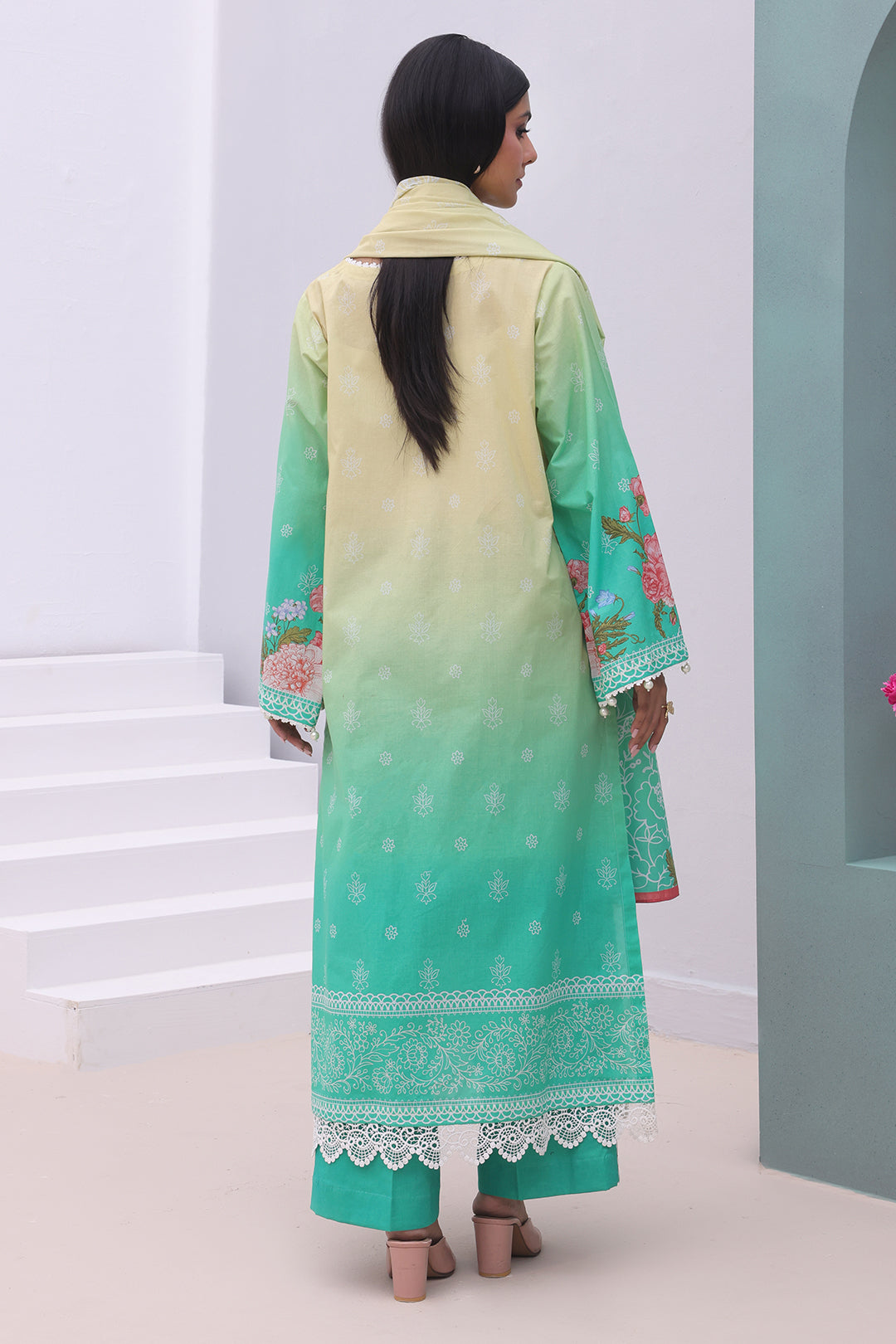 Zellbury | Unstitched 3 Piece Cambric | Shirt Shalwar Dupatta - 0043 -  Zellbury Women Essential Unstitched - Original Designer Dress - House of Maryam