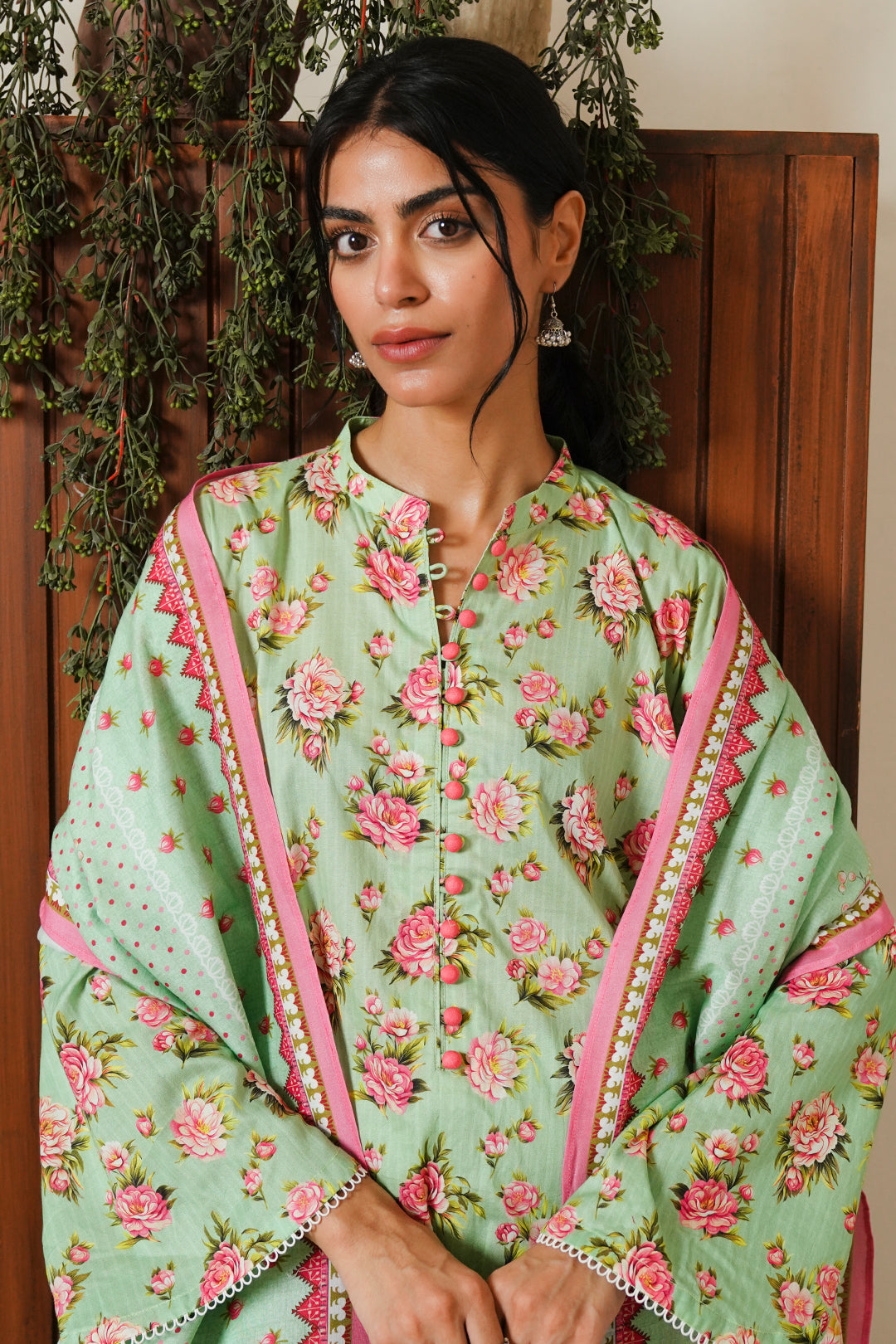 Zellbury | Unstitched 3 Piece Cambric | Shirt Shalwar Dupatta - 0048 -  Zellbury Women Essential Unstitched - Original Designer Dress - House of Maryam