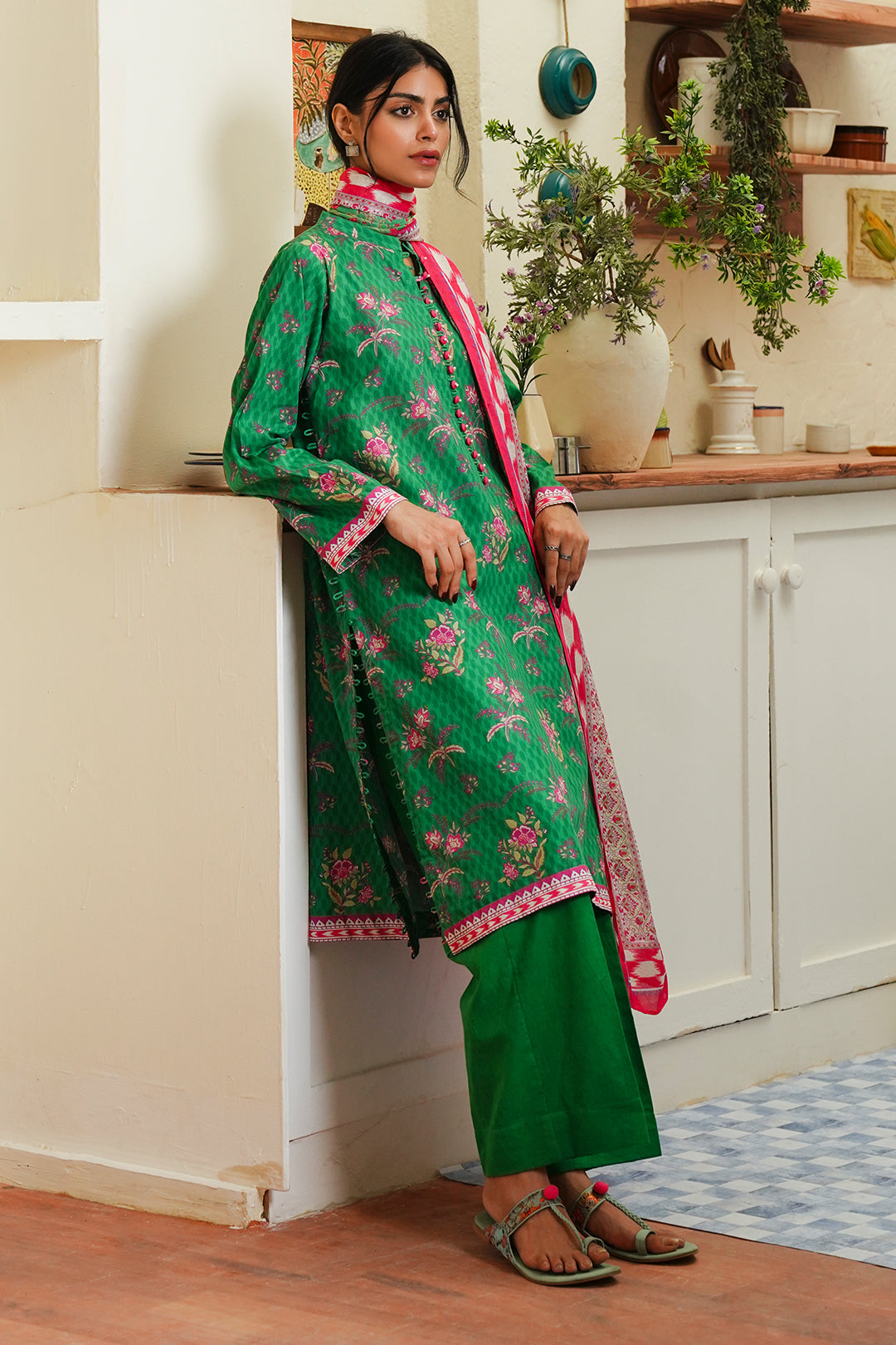 Zellbury | Unstitched 3 Piece Cambric | Shirt Shalwar Dupatta - 0118 -  Zellbury Women Essential Unstitched - Original Designer Dress - House of Maryam