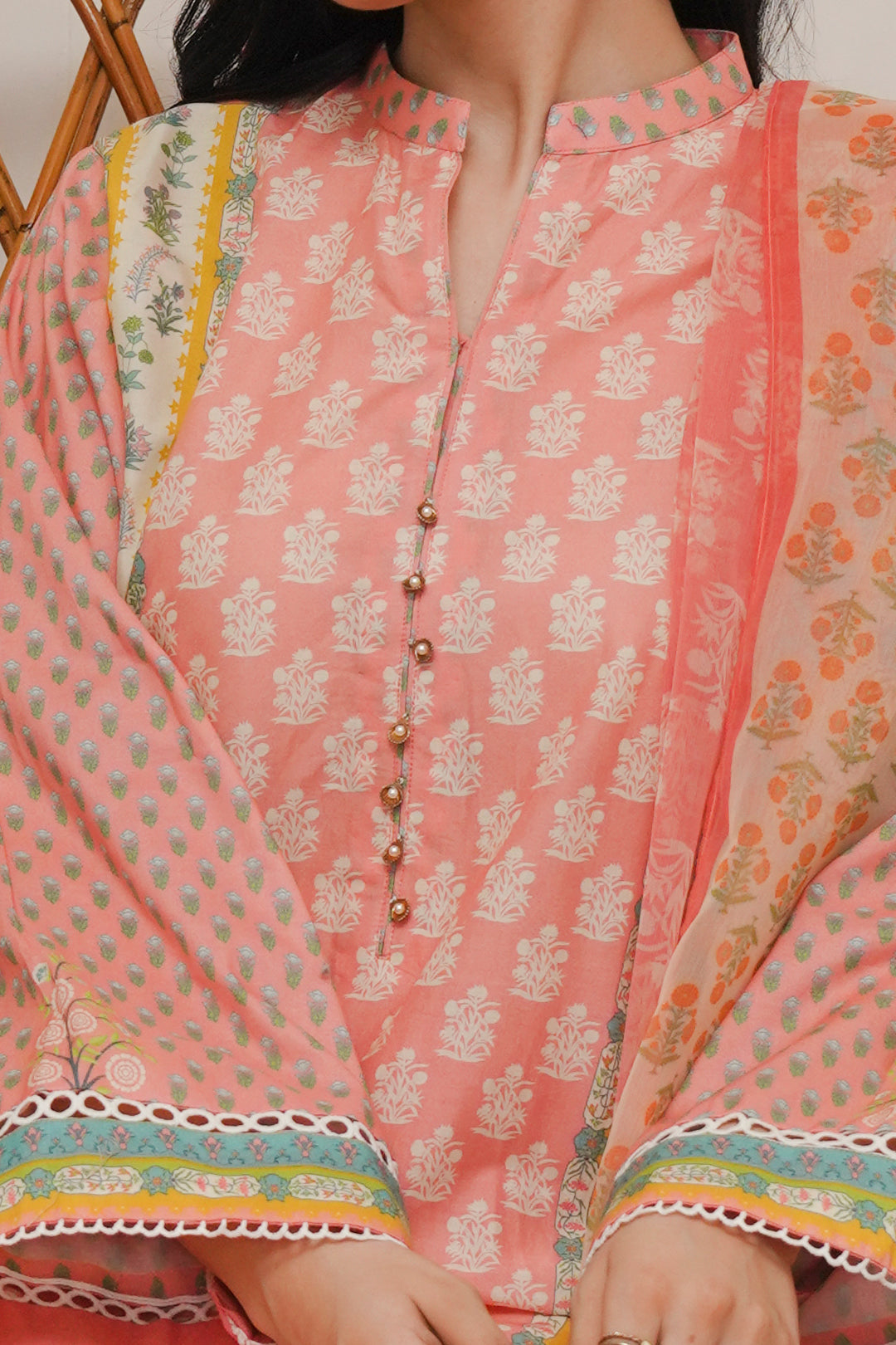 Zellbury | Unstitched 3 Piece Cambric | Shirt Shalwar Dupatta - 0119 -  Zellbury Women Essential Unstitched - Original Designer Dress - House of Maryam