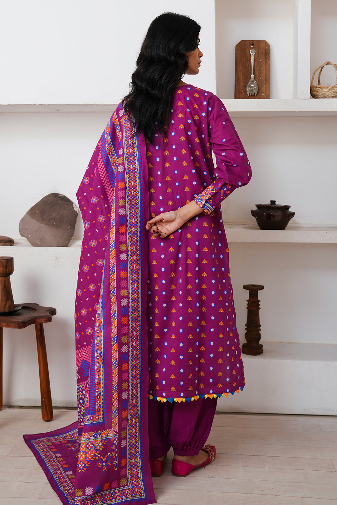 Zellbury | Unstitched 3 Piece Cambric | Shirt Shalwar Dupatta - 0124