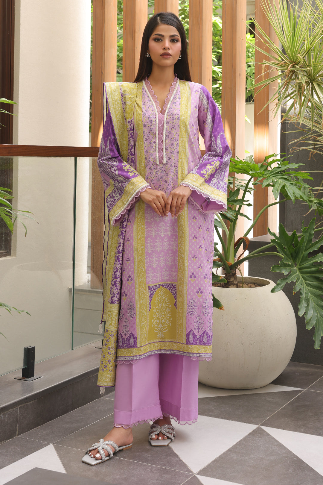 Zellbury | Unstitched 3 Piece Cambric | Shirt Shalwar Dupatta - 0125 -  Zellbury Women Essential Unstitched - Original Designer Dress - House of Maryam