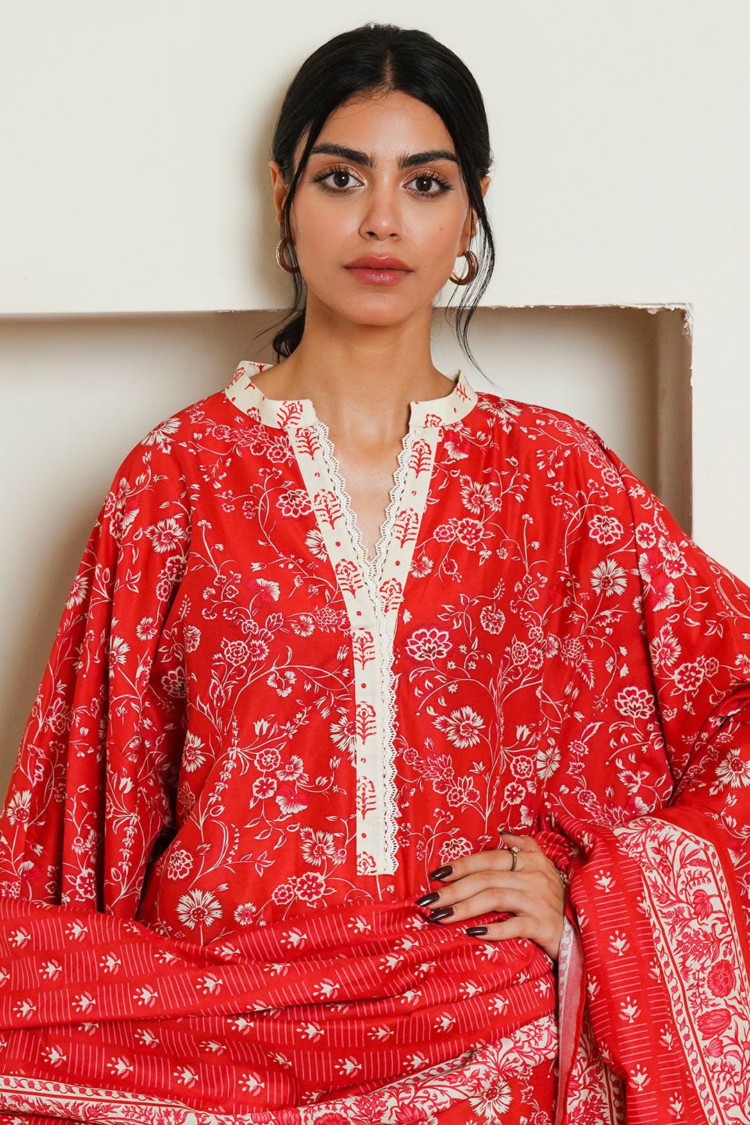 Zellbury | Unstitched 3 Piece Cambric | Shirt Shalwar Dupatta - 0139 -  Zellbury Women Essential Unstitched - Original Designer Dress - House of Maryam