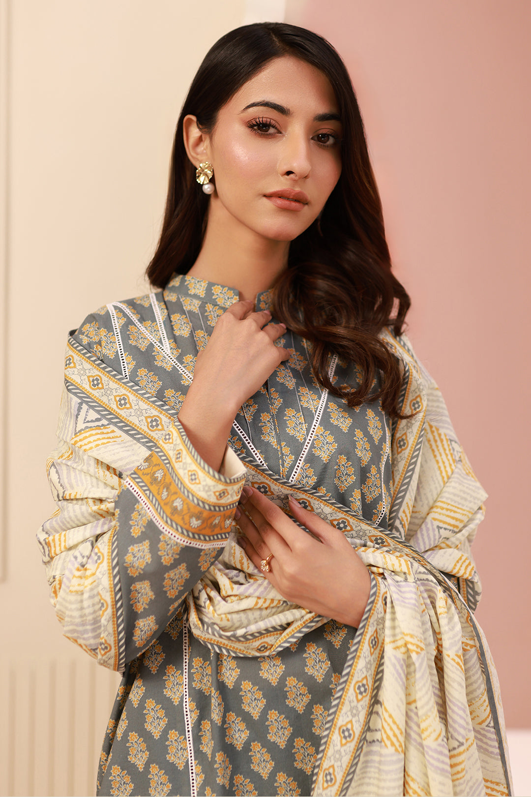 Zellbury | Unstitched 3 Piece Cambric | Shirt Shalwar Dupatta - 0626 -  Zellbury Women Essential Unstitched - Original Designer Dress - House of Maryam