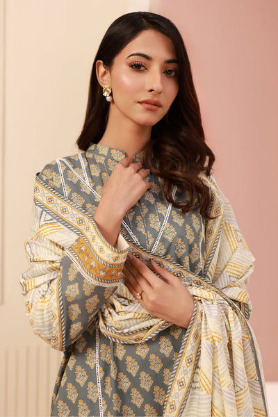 Zellbury | Unstitched 3 Piece Cambric | Shirt Shalwar Dupatta - 0626 -  Zellbury Women Essential Unstitched - Original Designer Dress - House of Maryam